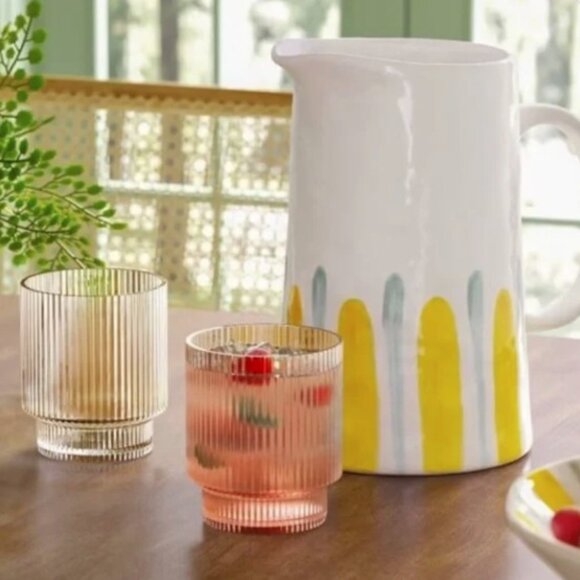 THRESHOLD NWOT coastal stoneware pitcher - large -57oz - Picture 2 of 2